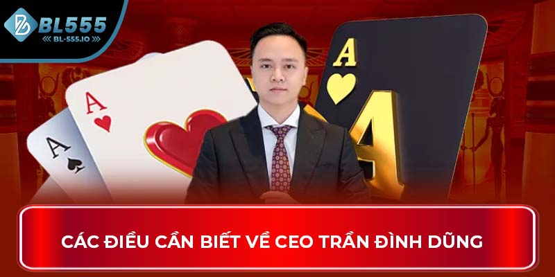 Các điều cần biết về CEO Trần Đình Dũng